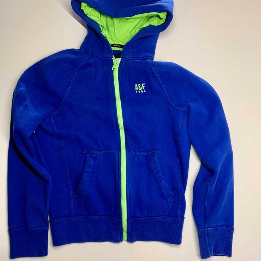 Abercrombie and Fitch blue hoodie